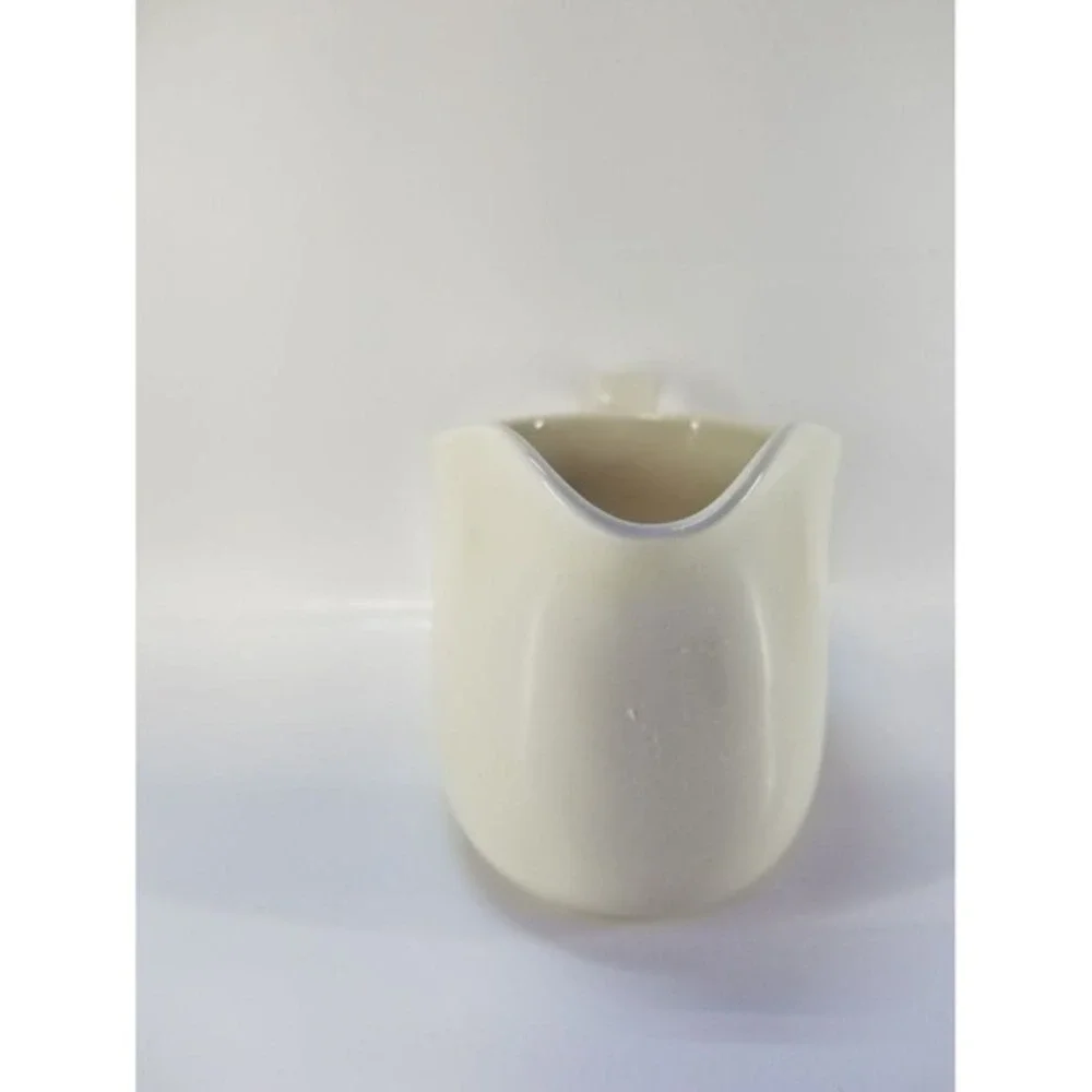 Corning Cream‎ Pitcher White Stoneware B1-TY Vintage Microwave Safe Ceramic